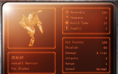 Starcraft2 Protoss Zealot